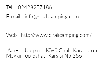 ral Camping Mustafa Nacak iletiim bilgileri